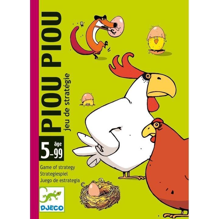 Actual product image Djeco Card game Piou Piou (French, German, Dutch, Italian, Danish, English)