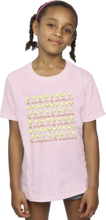 Actual product image Looney Tunes Girls Tweety Repeat Cotton T-Shirt (152, 158)