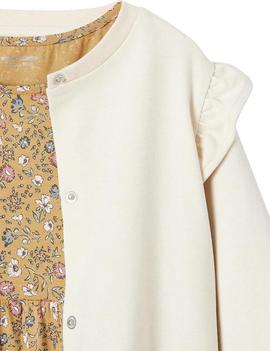 Actual product image Vertbaudet Girls' set: shirt dress & cardigan (158)