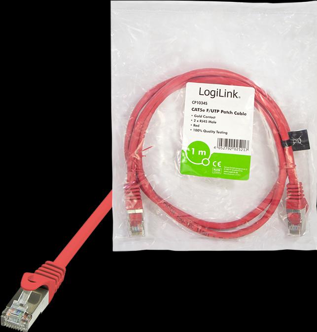Actual product image LogiLink Network cable (F/UTP, CAT5e, 1 m)