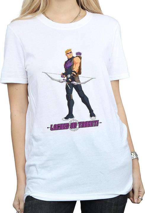 Immagine prodotto Hawkeye Maglietta da donna/ragazza Locked On Target Boyfriend (L)