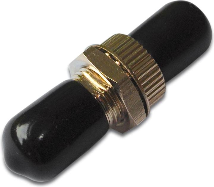 Produktbild Digitus ST / ST Simplex Kupplung Zirkonia Keramikhülse Metallgehäuse schwarze Kappen Multimode (Netzwerk Kupplung)