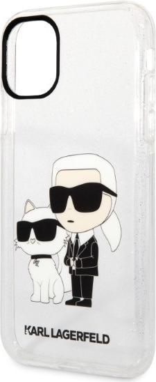 Actual product image Karl Lagerfeld IML Glitter NFT Karl & Choupette - iPhone 11 case (przezroczysty) (Apple iPhone 11)