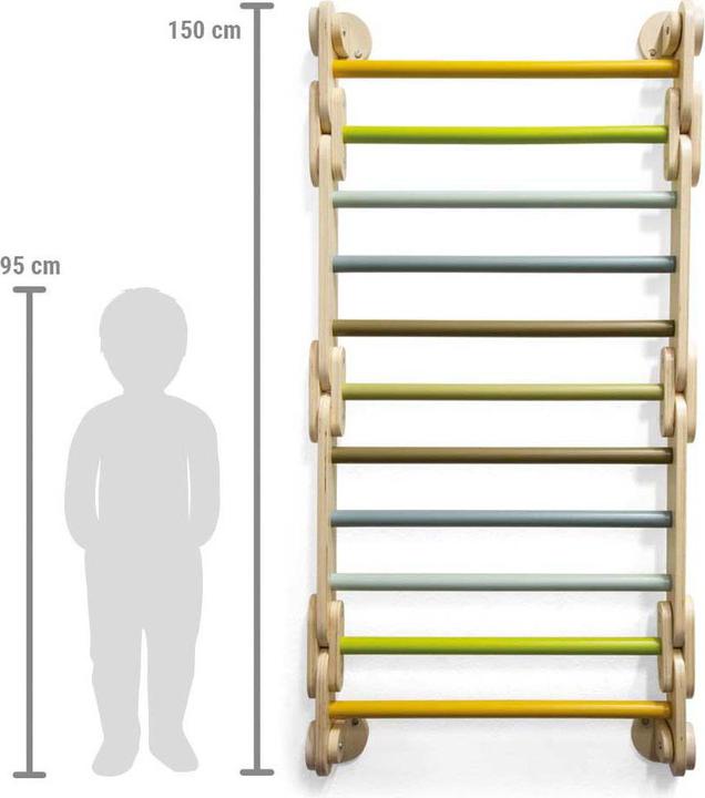 Actual product image small foot 2-in-1 Climbing Triangle Wall Bars "Adventure"