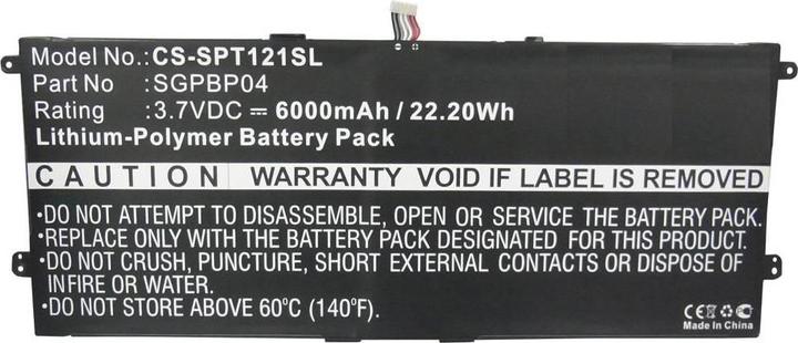 Actual product image CoreParts Battery for Sony Tablet (6000 mAh)