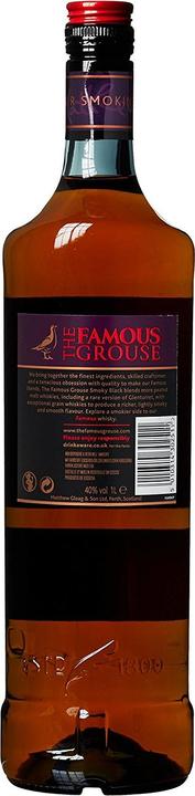 Produktbild The Famous Grouse SMOKY BLACK Blended Scotch Whisky 40% Vol. 1l (Blended Whisky)