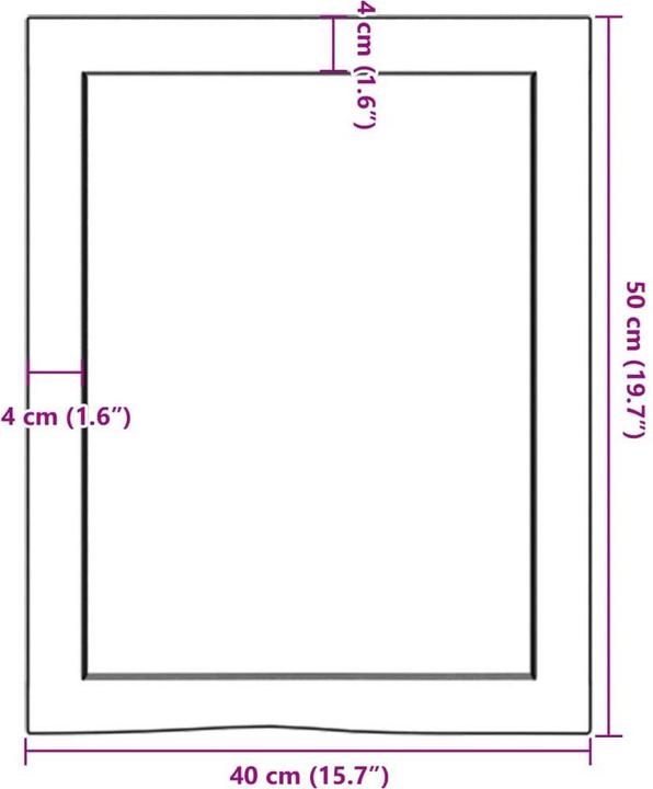 Actual product image VidaXL Lian (40 x 50 x 6 cm)