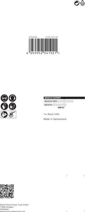 Produktbild Bosch Professional Zubehör EXPERT C470 Schleifpapier mit 8 Löchern für Schwingschleifer, 93 x 186 mm, G 60, 10-tlg. (60)