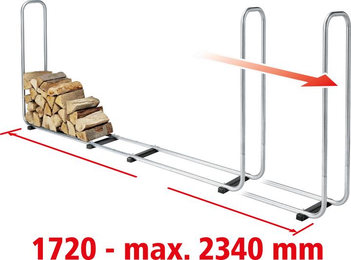 Actual product image wolfcraft Stacking Aid for Firewood (234 x 31 x 104.5 cm)
