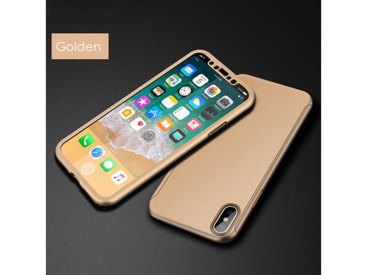 Image du produit Floveme Etui en verre blindé 360 degrés pour iPhone XS Protection intégrale (1 pièce(s), Apple iPhone XS)