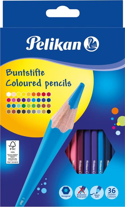 Produktbild Pelikan Buntstifte (Mehrfarbig, 36 x)