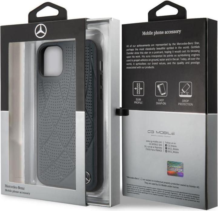 Actual product image Mercedes-Benz iPhone 11 Quilted Genuine Leather (Apple iPhone 11)