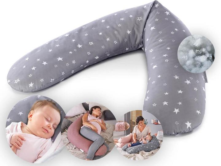 Produktbild Theraline Stillkissen "Das Original" mit Polyester Hohlfaser Füllung inkl. Bezug 190 cm (190 cm)