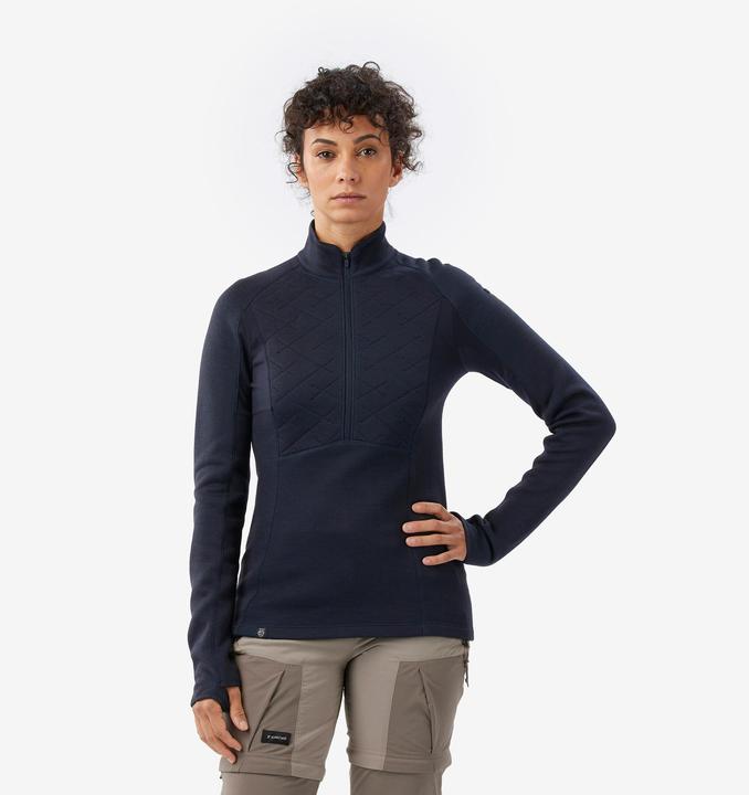 Produktbild Forclaz Merinoshirt Damen langarm - Merino Resist dunkelblau (M)