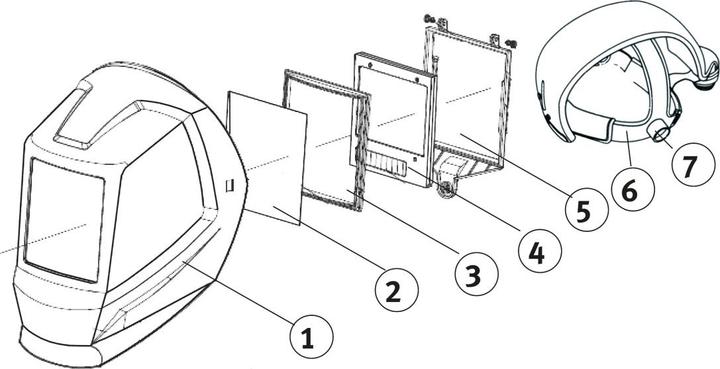 Produktbild Schweisskraft Automatik-Schweissschutzhelm XXL-W TC AIR TH3