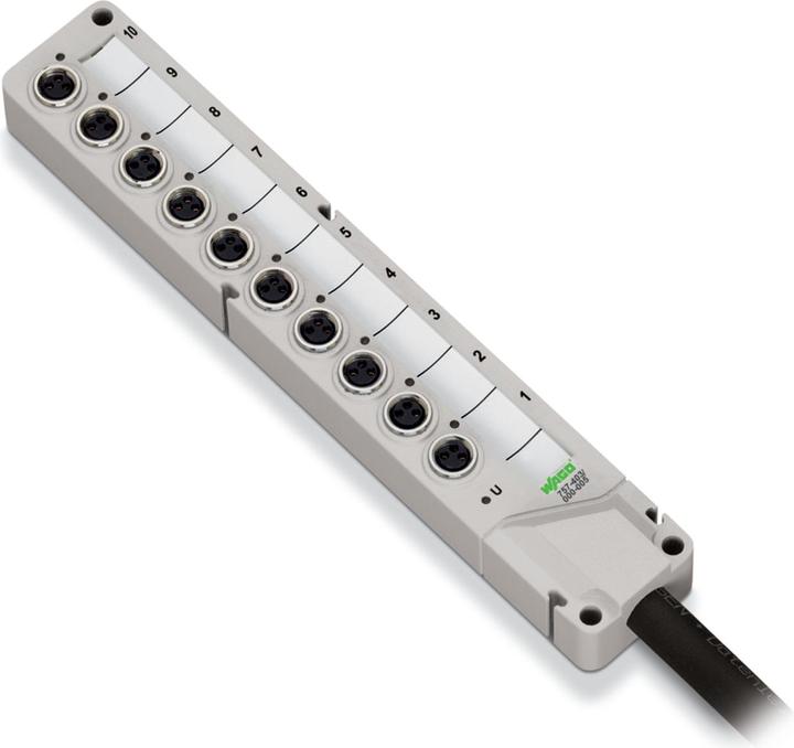Image du produit Wago Boîtier capteur/actionneur passif M8-Vert (Répartiteur)