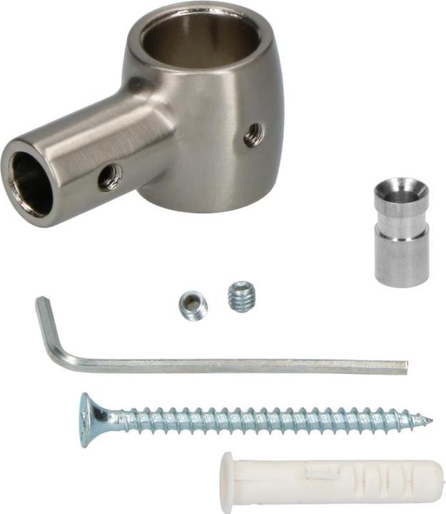 Immagine prodotto OK-Line Porta-tubo con base liscia, effetto acciaio inox zama (1 pz.)
