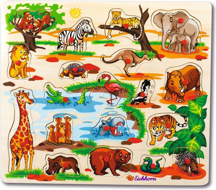 Produktbild Eichhorn Steckpuzzle (23 Teile)