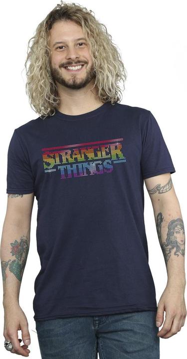 Produktbild Netflix Stranger Things Rainbow Dot Logo TShirt (3XL)