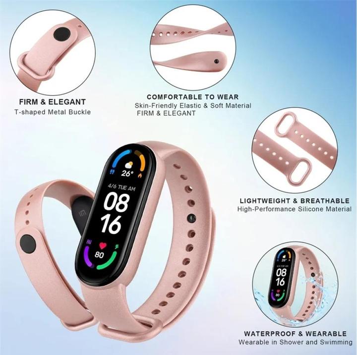 Produktbild Screenguard Xiaomi Smart Band 7 Silicone Strap Ersatzarmband (Silikon)