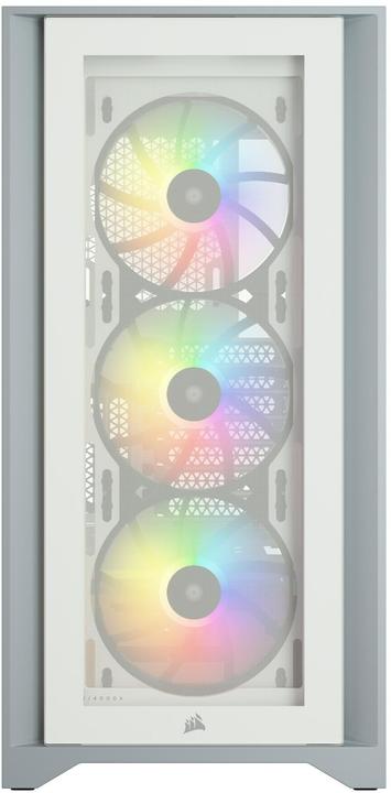 Produktbild Corsair iCUE 4000X RGB Mid-Tower White-Gehäuse aus gehärtetem Glas (ATX, mATX, Mini-ITX, E-ATX)