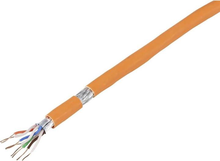Image du produit Tru Components TC-7812644 Netzwerkkabel CAT 6a S/FTP 4 x 2 x 0.24 mm² Orange 50 (S/FTP, CAT6a, 50 m)