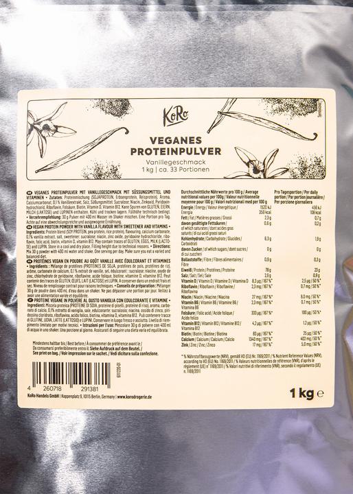 Produktbild KoRo Veganes Proteinpulver (Vanille, 1 Stk., 1000 g)