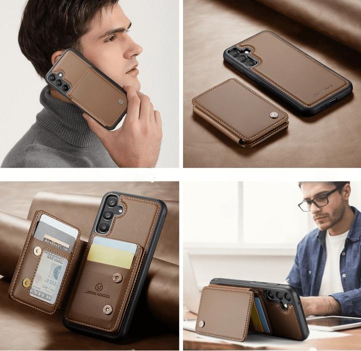Image du produit Cover-Discount Galaxy A55 - Coque arrière 2 en 1 avec étui pour carte de crédit (Samsung Galaxy A55)