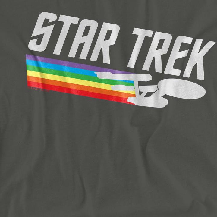 Actual product image Unisex Adult Rainbow Trail T-Shirt (L)