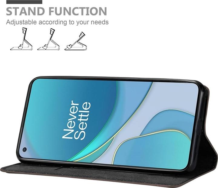 Actual product image Cadorabo Book Invisible Magnet Cover (OnePlus 8T)