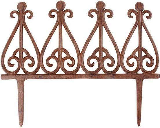 Actual product image Esschert Design Decorative cast iron flowerbed fence (37.70 cm)