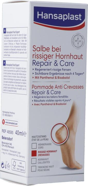 Produktbild Hansaplast Repair & Care (Fusscrème & Fussgel, 40 ml)