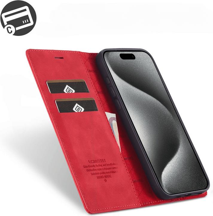 Immagine prodotto LC.Imeeke iPhone 16 Pro Max - Custodia Flip Vintage (Apple iPhone 16 Pro Max)