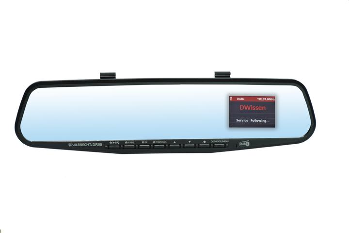 Produktbild Albrecht DR 58 DAB+ Autoradio Adapter im Rückspiegel