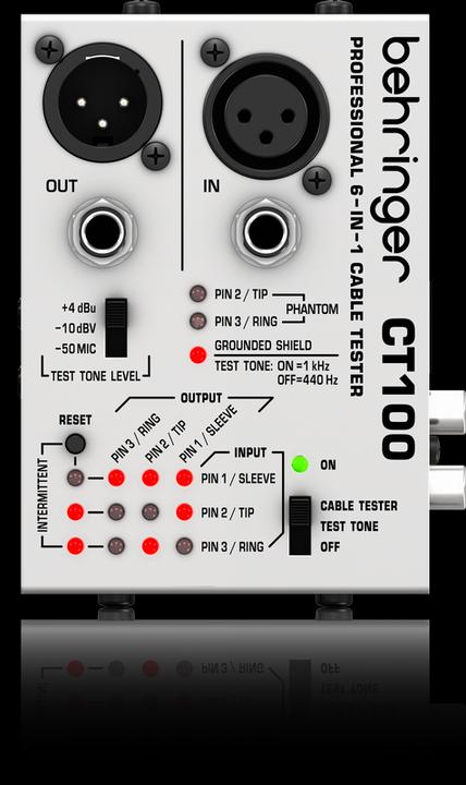 Image du produit Behringer Testeur de câbles CT100 (Testeur de câbles audio)