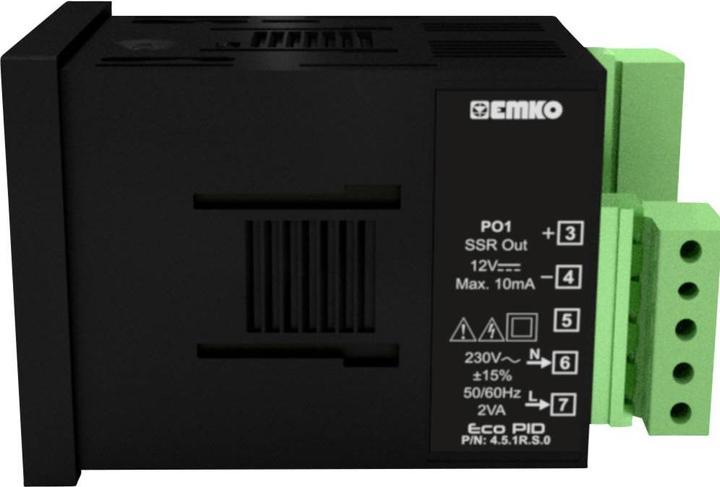 Produktbild Emko ecoPID.4.5.1R.S.0 Temperaturregler Pt100, J, K, R, S, T, L -199 bis +999°C Relais 5 A, SSR (L