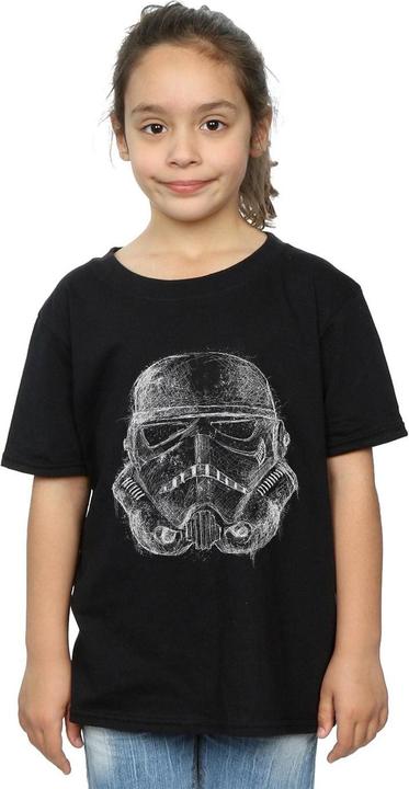 Image du produit Star Wars - T-shirt STORMTROOPER SCRIBBLE HELMET - Fille (116)