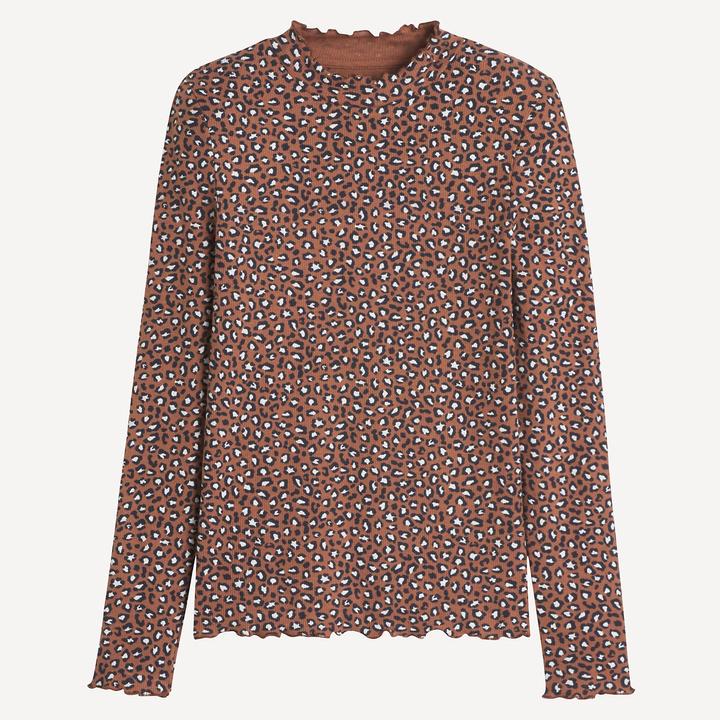 Produktbild La Redoute Collections Langarmshirt mit Leopardenmuster (102)