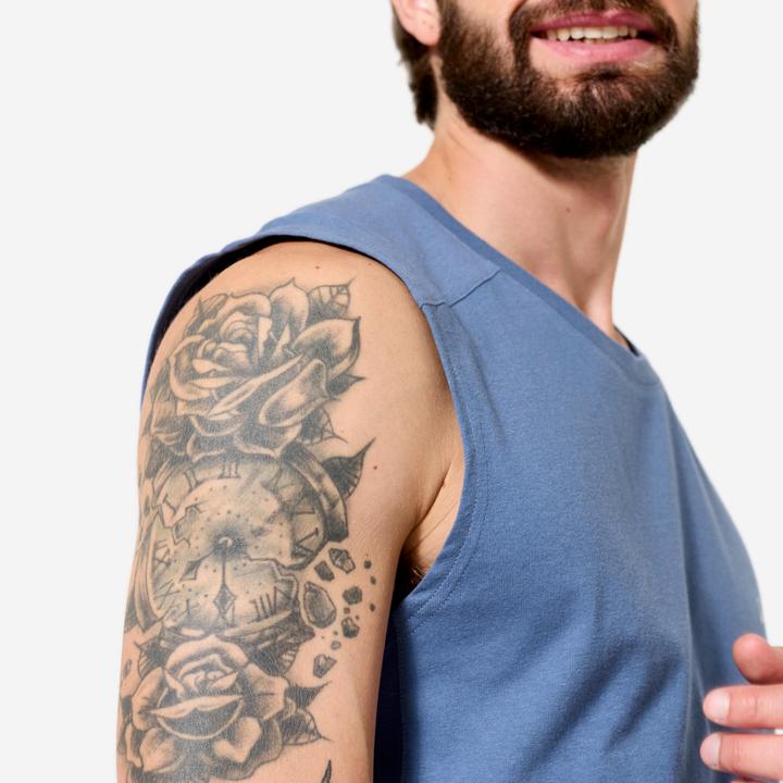 Immagine prodotto Domyos Tank Top Herren dehnbar - kometenblau (XL)