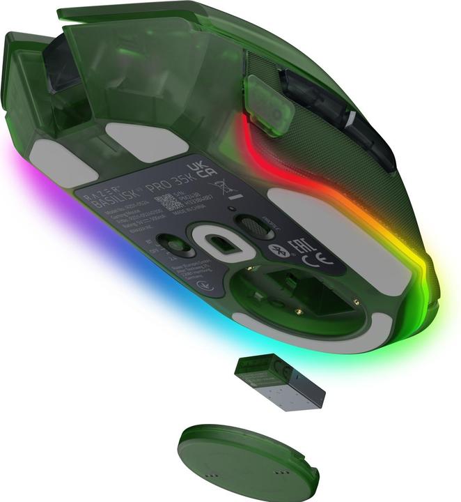Produktbild Razer Basilisk V3 Pro 35K - Phantom Green Ed. (Kabellos, Kabelgebunden)