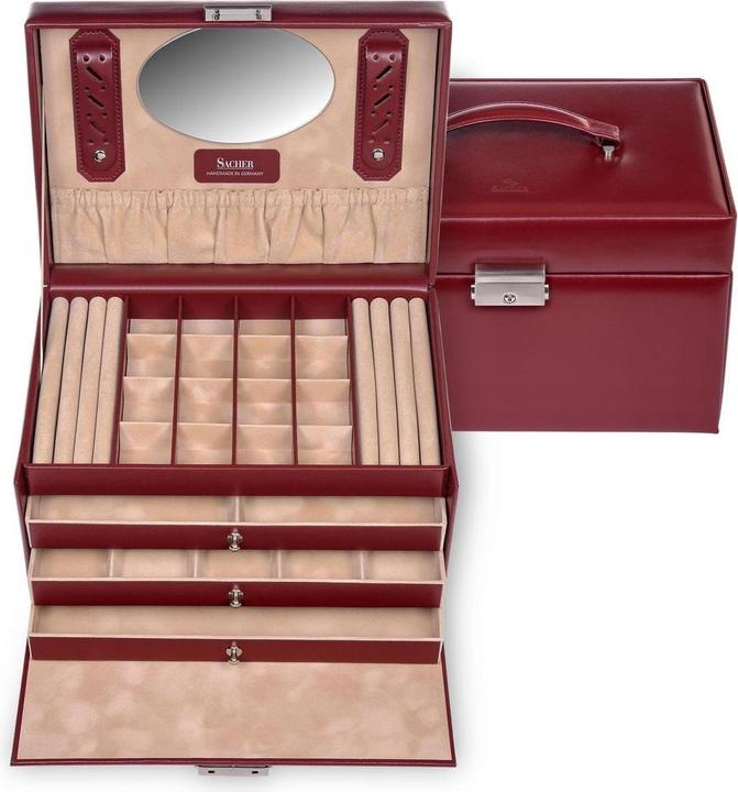 Immagine prodotto Sacher 77.107.015043 - Portagioie Lena nuovo classico in pelle rossa