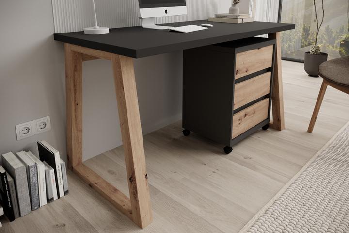 Image du produit ADRK Furniture Bureau avec caisson IWO I (65 x 65 x 40 cm)