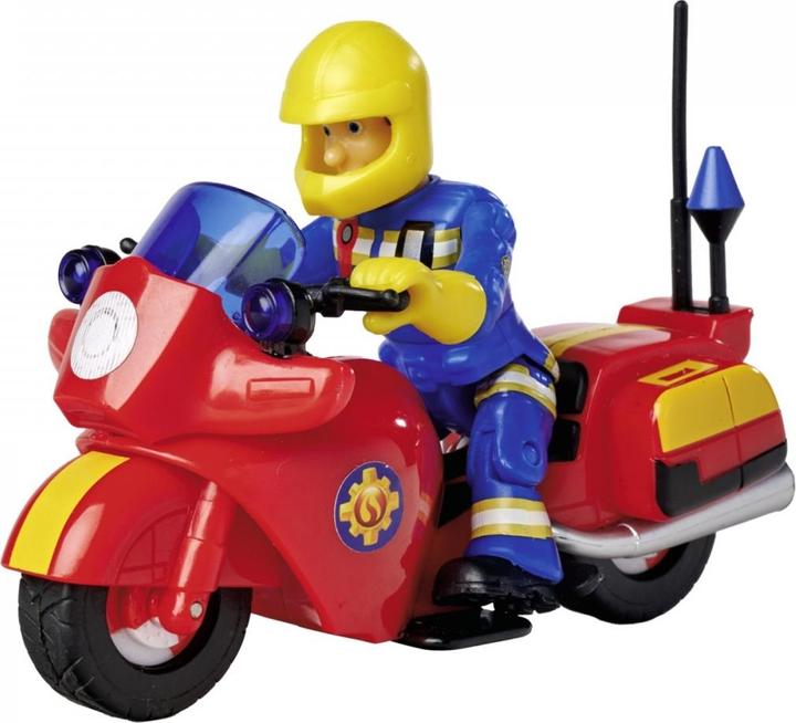 Actual product image Simba Sam fire brigade motorbike with figure