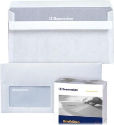 Actual product image Soennecken Envelope Format of envelope: DIN long Dimensions: 220 x 110 mm (W x H) (DL, 1000 x)
