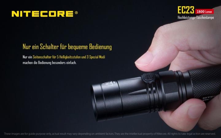 Actual product image Nitecore Ec23 (12.90 cm, 1800 lm)