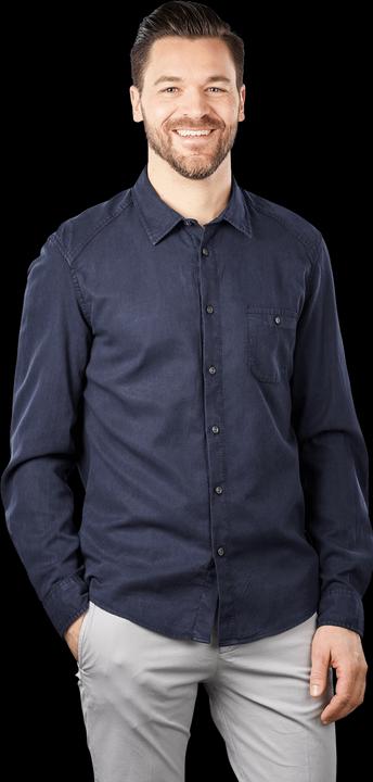 Actual product image Drykorn Long Sleeve Laremto Shirt Classic Fit Dark Blue (L)