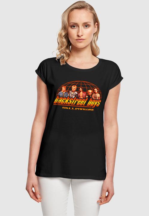 Immagine prodotto Merchcode Donna Backstreet Boys - Maglietta a spalla estesa Millenium Globe - 112147 (XXL)