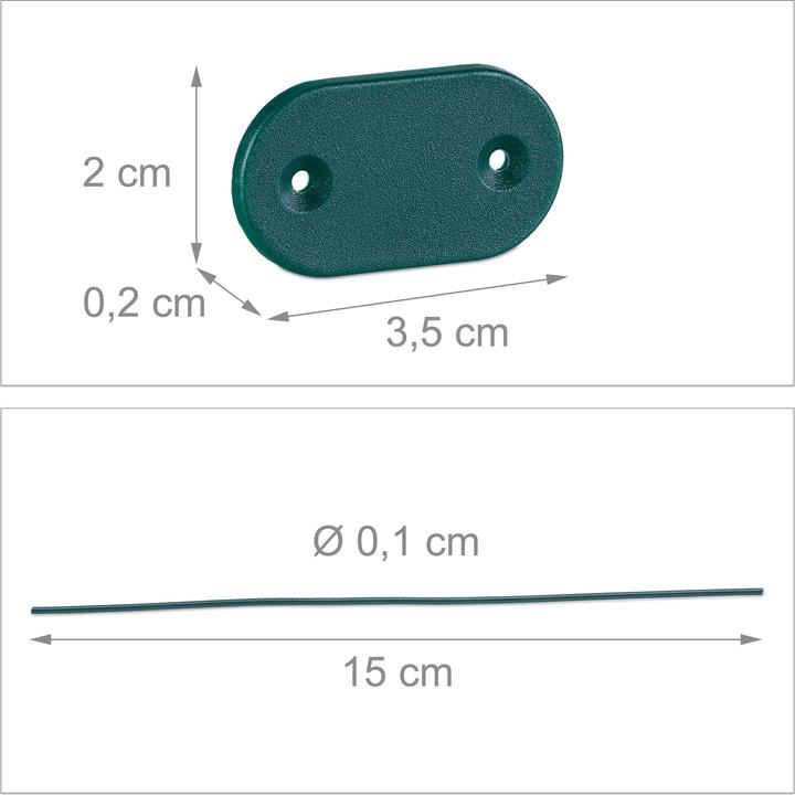 Image du produit Relaxdays 52 pcs. fixation pare-vue (10 cm)