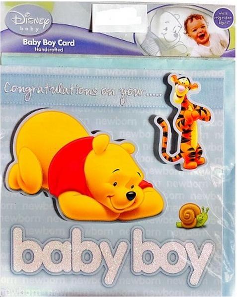 Immagine prodotto Winnie the Pooh Congratulations On Your Baby Boy Biglietto d'Auguri