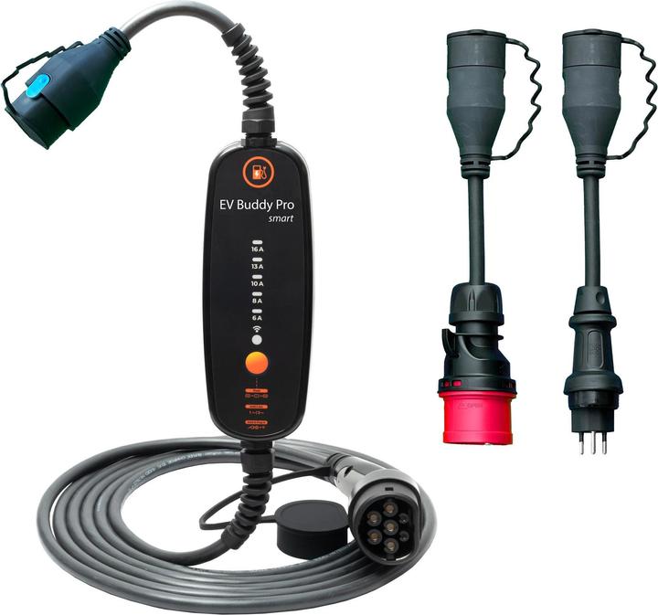 Ev Buddy Pro Smart - 11kW Swiss Set Standard 10m (Typ 2, 11 kW, 16 A, CEE16 rot, Typ 13)